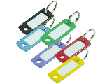 Colored Key Tag with key ring