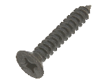 Gate Hardware Wood Screw #12 x 1-1/4" Satin Black