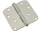 Door Hinge 5/8 Round Corner V514 Stainless Steel