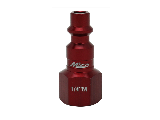 Milton "M" Style ColorFit Red Female Plug, 1/4 In