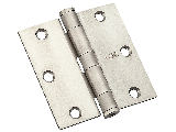 Square Corner Stainless Steel Door Hinge, 3-1/2 In