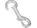 Open Eye Zinc Plated Bolt Snap, 4 In