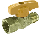 Water Heater Gas Ball Valve, 1/2 In FL x 1/2 In FPT