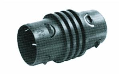 Plastic Corrugated Pipe Internal Coupler, 4 In