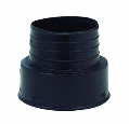 Plastic Corrugated Pipe Adapter, 4 In