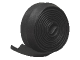 Black Rubber Weatherstrip Garage Door Seal, 2-1/4 In x 16 Ft