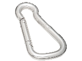 Interlocking Spring Snap Zinc Plated, 1/4 In x 2-3/8 In