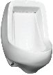 Adam Washdown Series Wall Hung Urinal, White