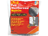 Felt Weatherseal Nail-On, 1 1/4 In x 3/16 In x 17 In L