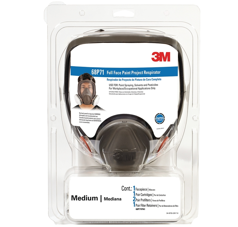 3M Full Face Respirator Kit, Medium