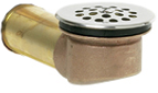 Brass Waste Shoe With Strainer, 1-1/2 In Tube