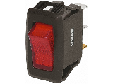 On-Off Lighted 12V Lite Rocker Switch, 12 V