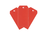 Red Paper Shipping Tag, 2-3/8 In x 4-3/4 In (Packs)