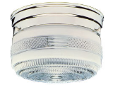 Round 2 Bulb Ceiling Fixture, 8 In