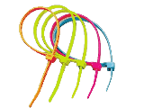 Fluorescent Color 8 In Cable Tie, 100 Pack