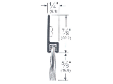 Door Brush Seal 5/8 Brush x 36 Aluminum