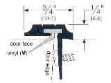 Double Door Seal T-Astragal 84" Aluminum