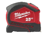 Milwaukee Compact Auto Lock Tape Measure, 1 In x 25 Ft