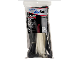 Black and Natural Assortment Cable Ties, 600 Pk