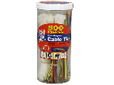 Multi Purpose Assorted Cable Tie, 500 Pack