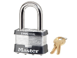 Commercial Grade Padlock #5KALF, 2 In W 1-1/2 In Shackle (Different Key)