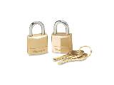 Padlock #120T Brass 2" Wide 7/16 Shackle (2 Locks)