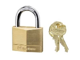 Padlock #140D Brass 1-9/16" Wide 7/8" Shackle