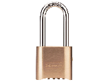 Resettable Combination Padlock #176LH 2 In Wide 2-1/4 In Shackle