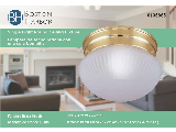 Round 2 Bulb Ceiling Fixture, 9 In