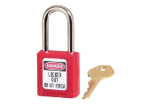 Lockout Padlock #410 Red 1-1/2 Wide 1-1/2 Shackle