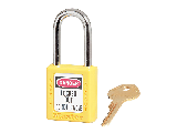 Thermoplastic Safety Lockout Padlock, #410YLW