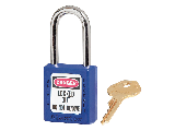 Thermoplastic Safety Lockout Padlock, #410BLU