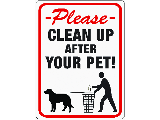 Clean Up After Your Pet Sign