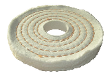 Spiral Sewn Cotton Buffing Wheel, 6 In