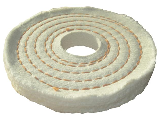 Spiral Sewn Cotton Buffing Wheel, 4 In