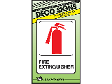 Sign 5 x 7 Plastic Deco: Fire Extinguisher