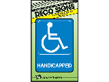 Sign 5 x 7 Plastic Deco: Handicapped