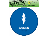 Sign 12" Plastic ADA Title24: Women