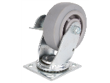 Thermoplastic Rubber Swivel Caster 5 In, 450 Lb