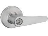 Kwikset Delta Entry Door Lever, Satin Chrome