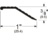 Carpet Bar 1 x 36 Anodized Aluminum