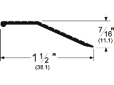 Carpet Bar 1-1/2 x 36 Anodized Aluminum