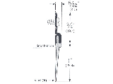 Door Sweep Vinyl Bottom 1-3/4 x 36 White Aluminum