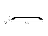 Aluminum Threshold, 3/16 In x 2-1/4 In x 36 In