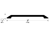 Smooth Threshold 1/4 x 3 x 36 Aluminum