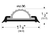 Threshold 1/2 x 1-3/8 x 36 Aluminum