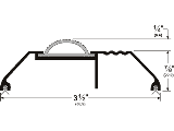 Threshold 1-1/8 x 3-1/2 x 72 Aluminum