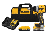 DeWALT XR Series 20v Drill Driver Kit, 1/2 In