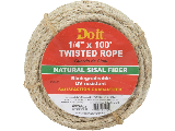 Twisted Sisal Rope 1/4 In x 100 Ft