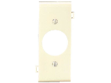 Sectional Single Outlet Center Plate, Ivory